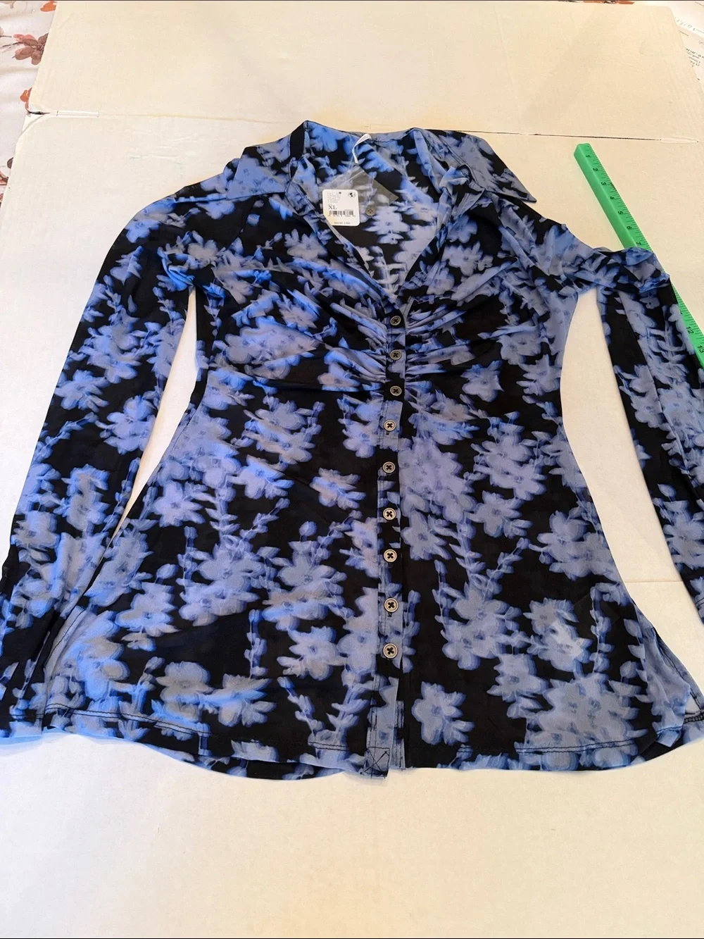 NWT Lucky Shirtee  Button Down  Blouse size XL